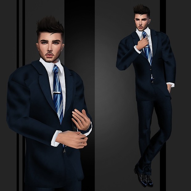 Blue Suit, Catty Only!