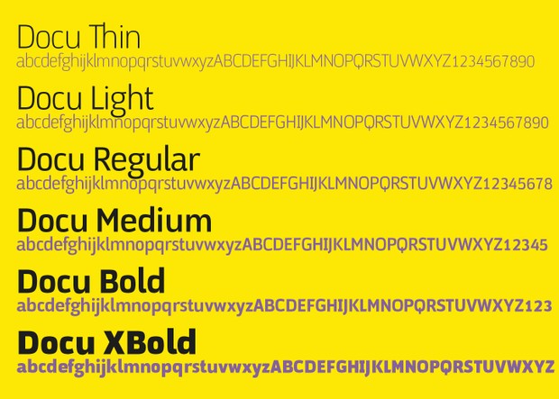 DOCU font