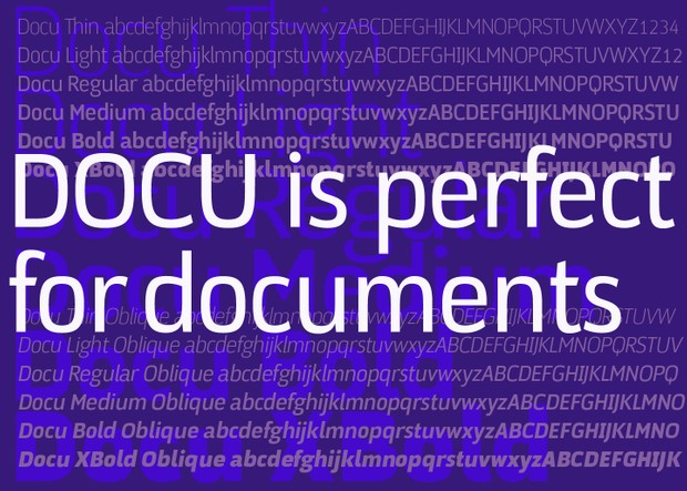 DOCU font