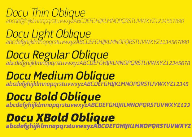 DOCU font