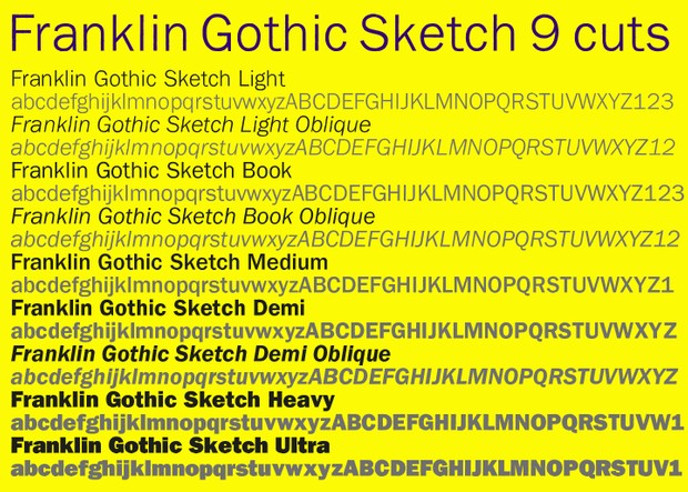 Franklin Gothic Sketch
