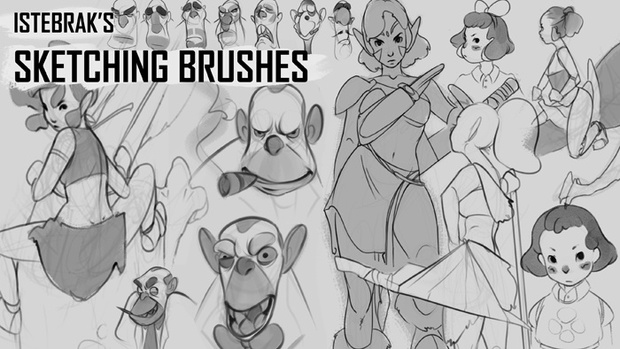 Istebrak's Sketching Brushes