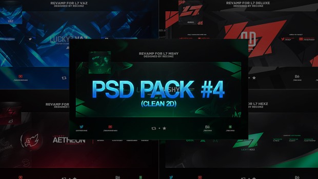 PSD Pack #4 (Clean 2D)