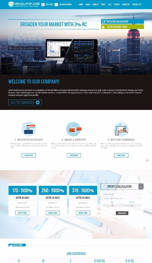 Hyip Premium Template 2 ( GoldCoders )