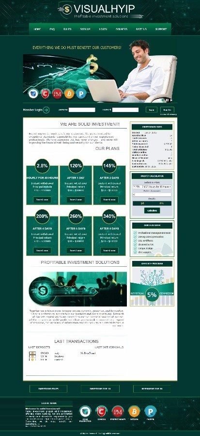 Hyip Premium Template 3 ( GoldCoders )