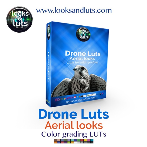 Aerial DRONE Luts Pack - 30 luts! plus technical & bonus LUTs!