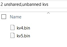 2 unbanned, unshared kvs