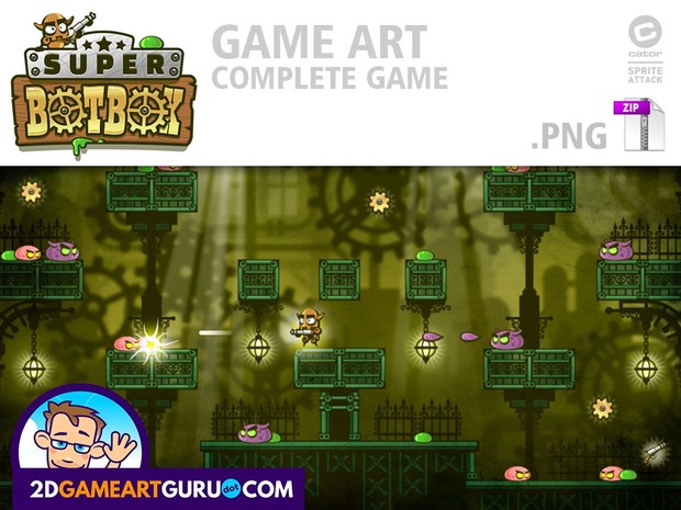 SuperBotBox - complete game art