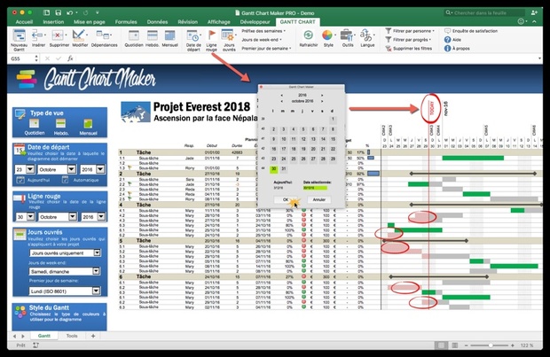 Gantt Chart Maker PRO (FR)