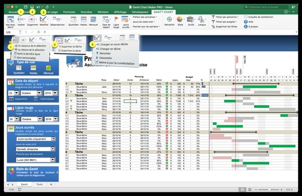 Gantt Chart Maker PRO (FR)