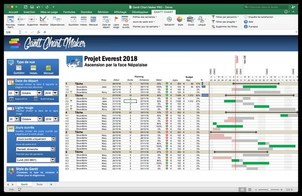 Gantt Chart Maker PRO (FR)