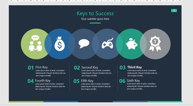Colored Dark Powerpoint (PPT)