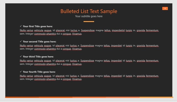 ORANGE Dark PPT