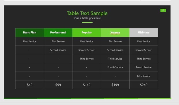 Dark GREEN PPT