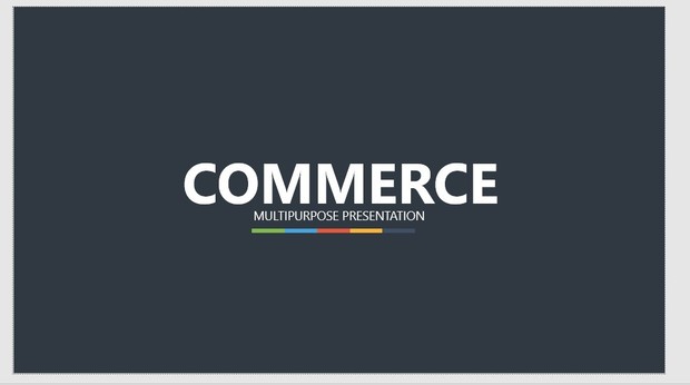Commerce Light Colored Multipurpose PPT