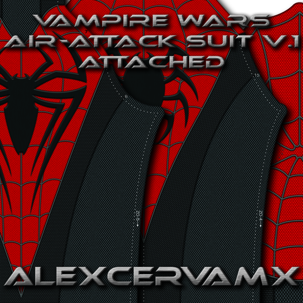 AlexCerva's SM Vampire Wars AirAttack Suit v1 Dye Sub Pattern
