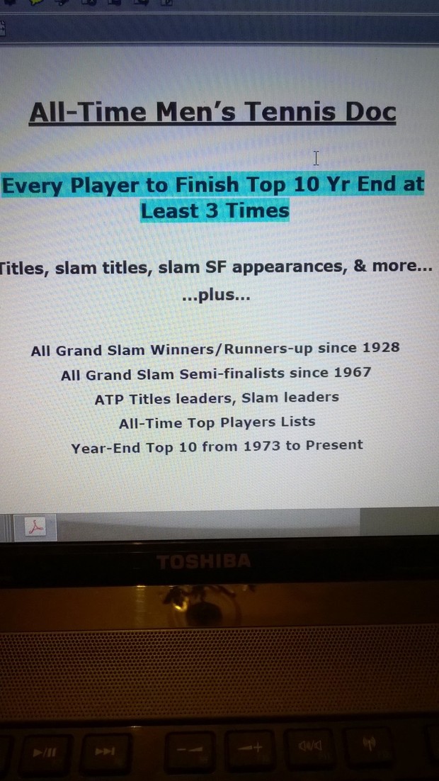 Speedburner All-Time ATP Tennis Stats
