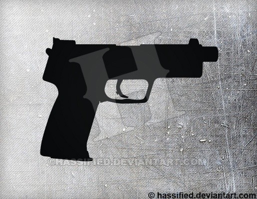 HK USP Tactical - printable, vector, svg, art