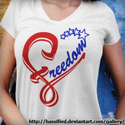 Freedom Heart - printable, vector, svg, art