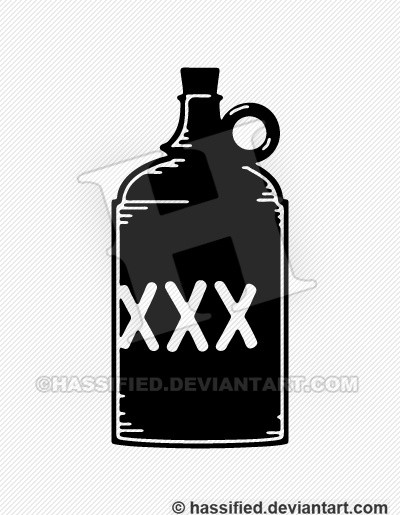 Moonshine Jug - printable, vector, svg, art