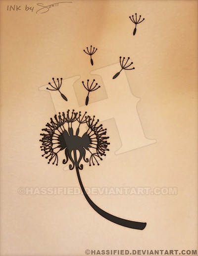 Blowing Dandelion - Printable vector, eps, svg, jpeg