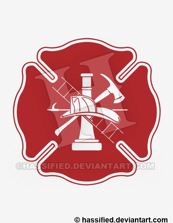 Classic Fire Department Emblem - printable, vector, svg, art