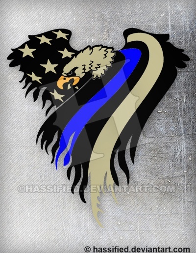 Law Enforcement Eagle Flag