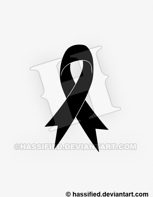 Support Ribbon Silhouette - printable, vector, svg, art