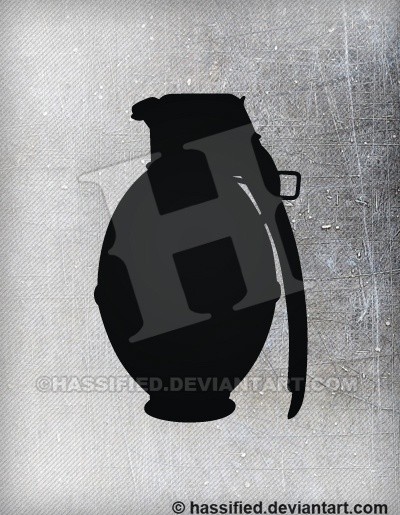M67 Hand Grenade - printable, vector, svg, art