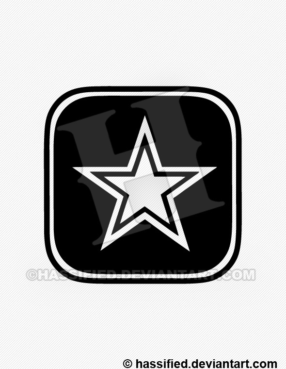 Army Star - printable, vector, svg, art