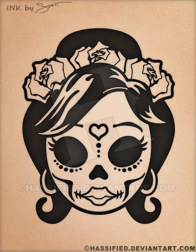 Mexican Sugar Skull - Printable vector, eps, svg, jpeg