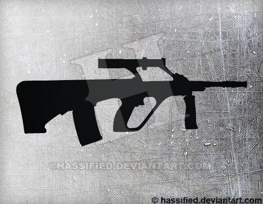 Steyr AUG A1 - printable, vector, svg, art
