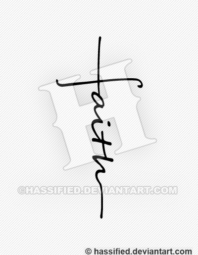 Faith Cross - printable, vector, svg, art