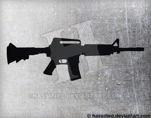 AR-15 - printable, vector, svg, art