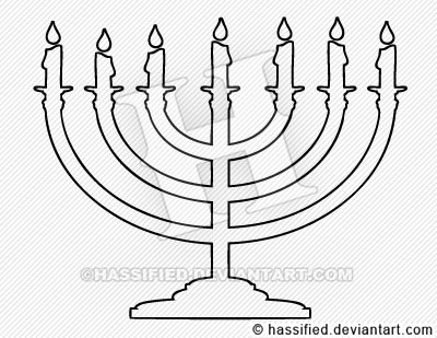 Menorah Outline