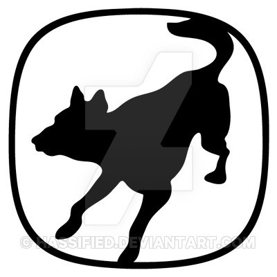 Service Canine Emblem Outline