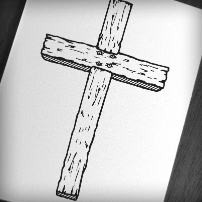 Old Rugged Cross - printable, vector, svg, art