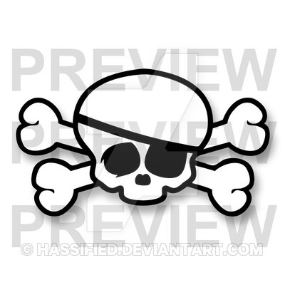 Skull with Eye Patch
