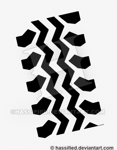 Tire Track Pattern - printable, vector, svg, art