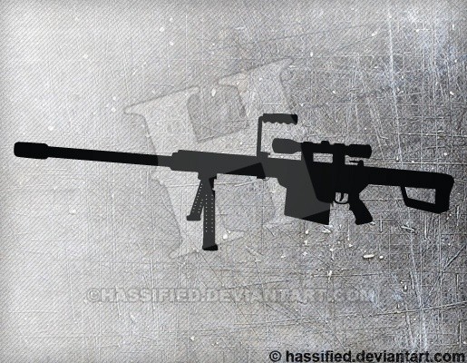 Barrett M82 - printable, vector, svg, art