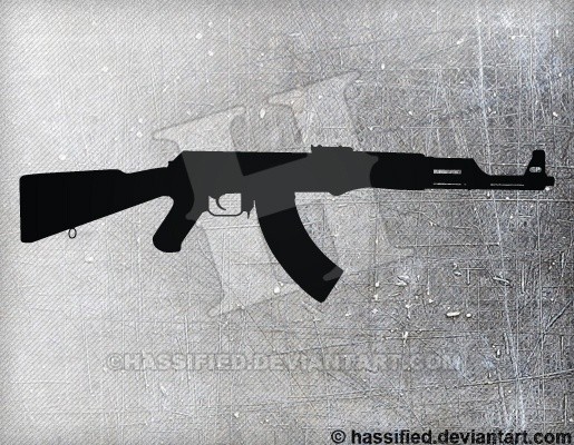 AK47 - printable, vector, svg, art
