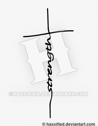 Strength Cross - printable, vector, svg, art