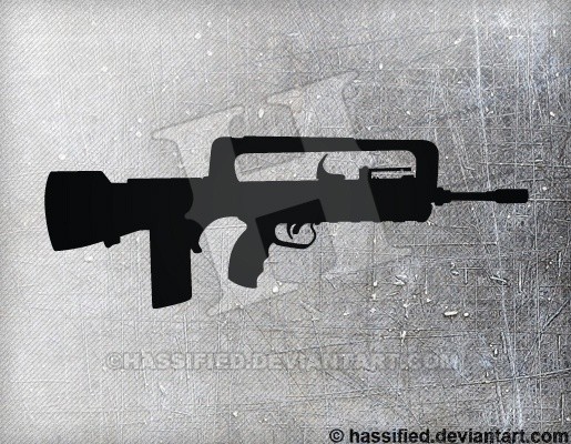 FAMAS F1 - printable, vector, svg, art
