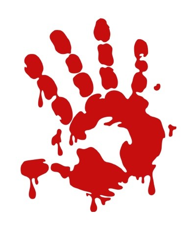 Bloody Hand Print