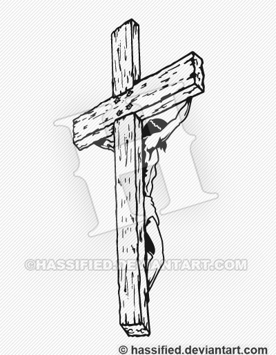Jesus on the Cross - printable, vector, svg, art
