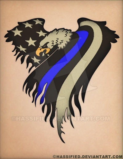 Law Enforcement Eagle Flag