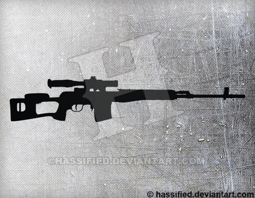 Dragunov SVD - printable, vector, svg, art
