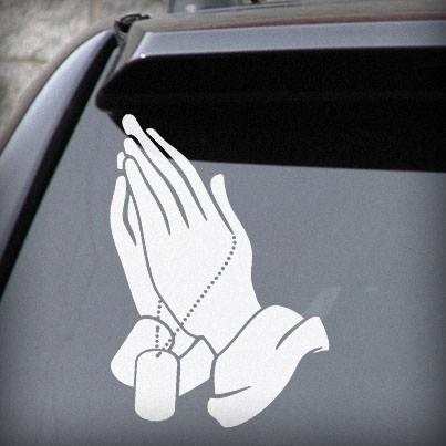 Praying Hands with Dogtags - printable, vector, svg, art