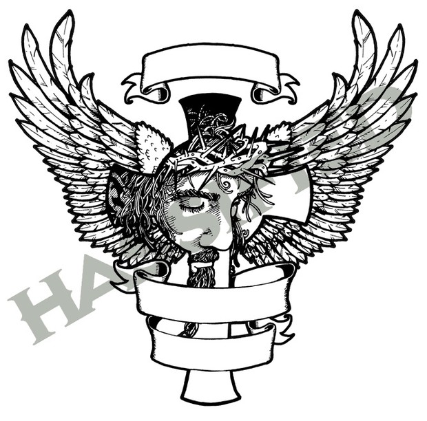 Jesus Cross with Wings