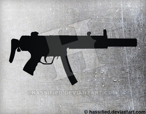 MP5SD - printable, vector, svg, art